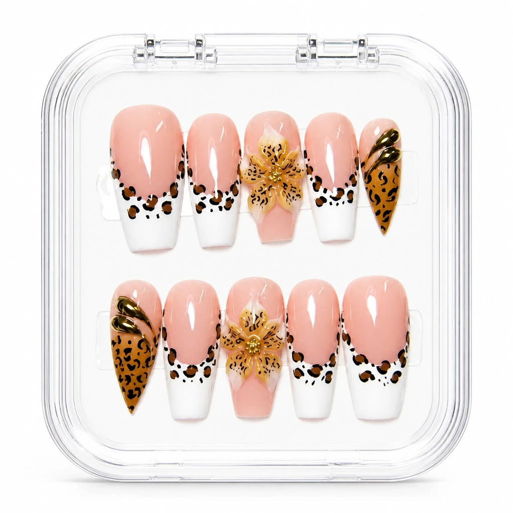 Press-on Nails Wholesale $11.90 Leopard Luxe by Yabe Vietnam