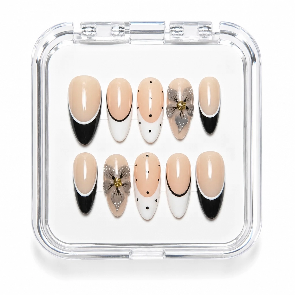 Press-on Nails Wholesale $11.90 Neutral Glamour by Yabe Vietnam