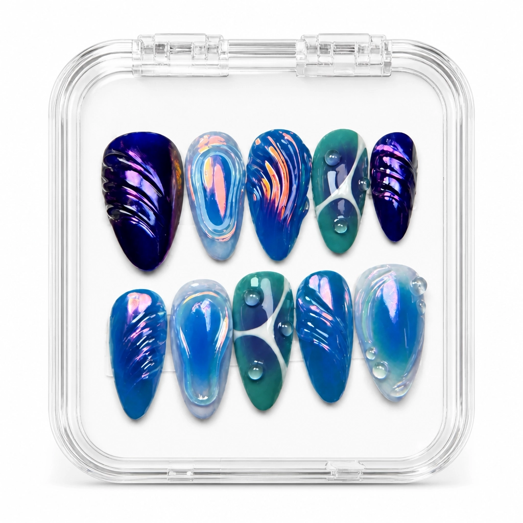 Press-on Nails Wholesale $11.90 Cosmic Aura by Yabe Vietnam