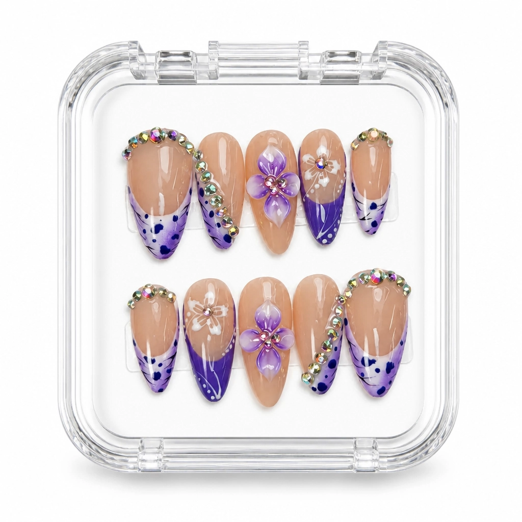 Press-on Nails Wholesale $11.90 Violet Luxe by Yabe Vietnam