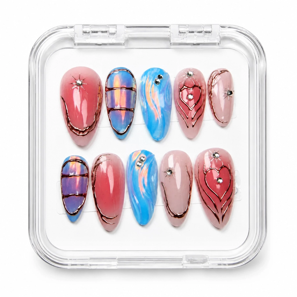 Press-on Nails Wholesale $11.90 Geometric Luxe by Yabe Vietnam