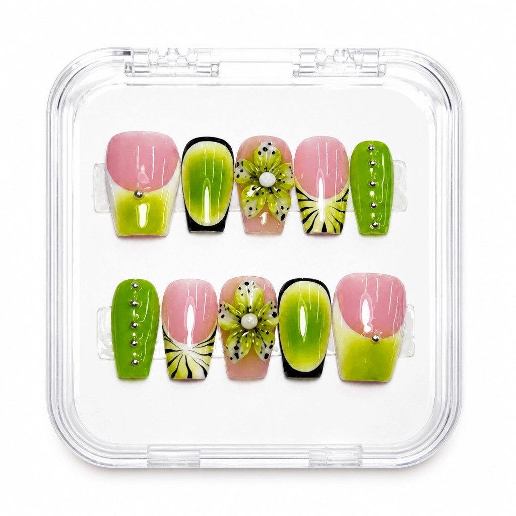 Press-on Nails Wholesale $11.90 Botanical Luxe by Yabe Vietnam