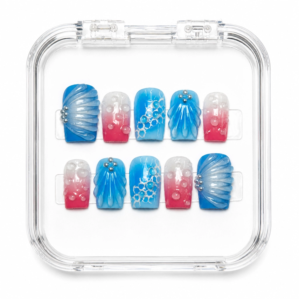 Press-on Nails Wholesale $11.90 Arctic Bloom by Yabe Vietnam