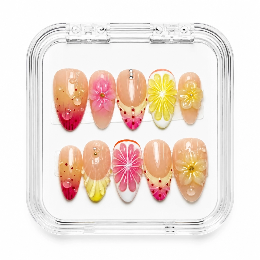 Press-on Nails Wholesale $11.90 Floral Whisper by Yabe Vietnam
