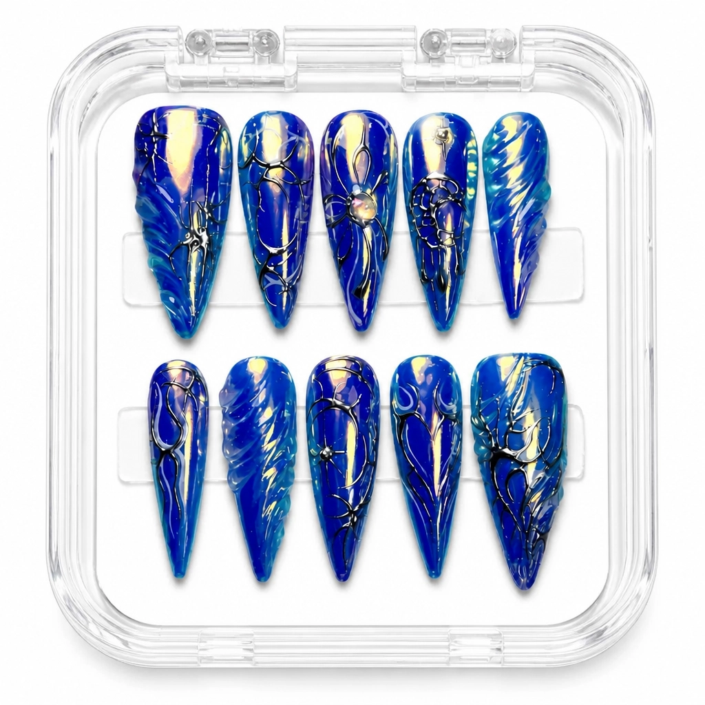 Press-on Nails Wholesale $11.90 Sapphire Luxe by Yabe Vietnam