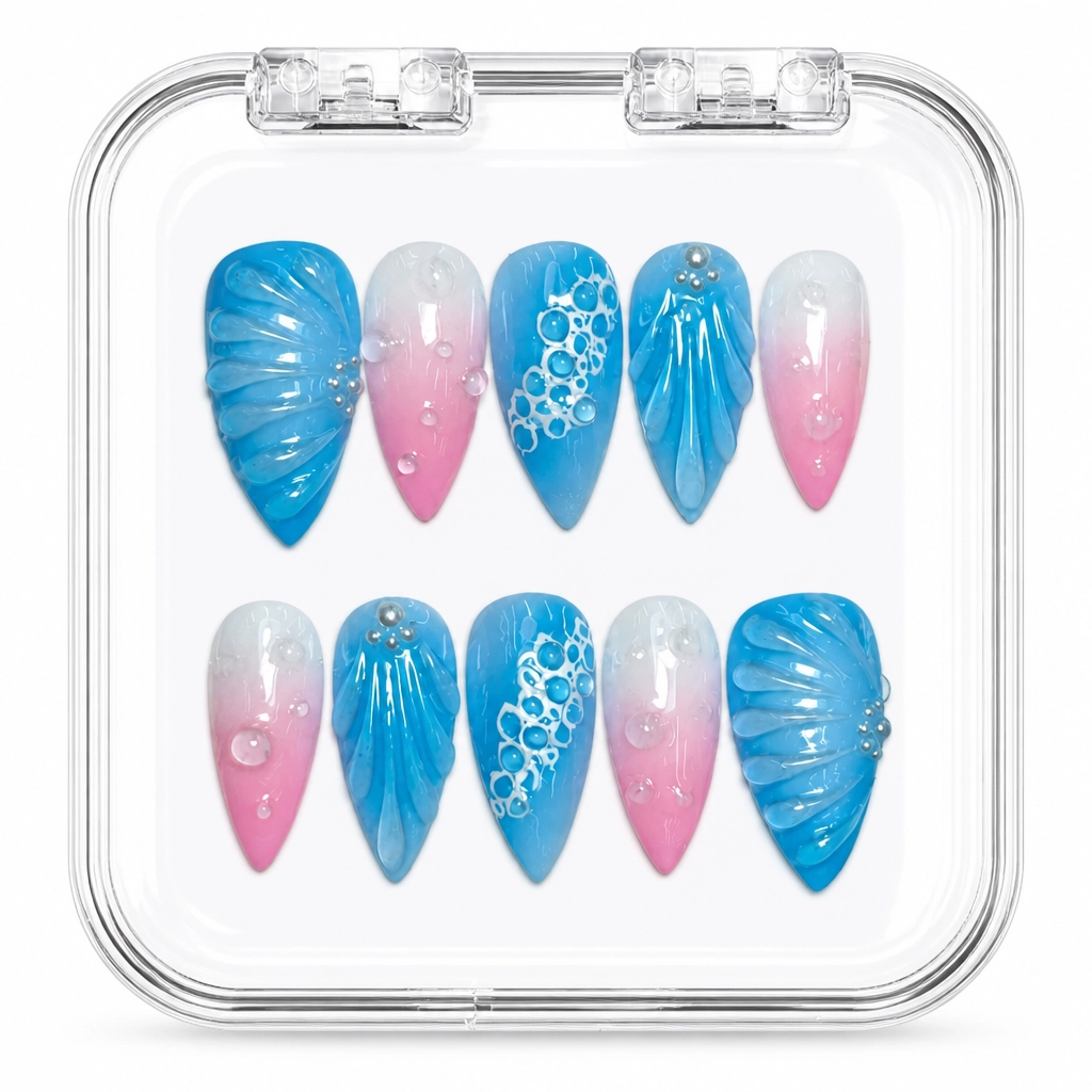 Press-on Nails Wholesale $11.90 Ocean Dreamscape by Yabe Vietnam