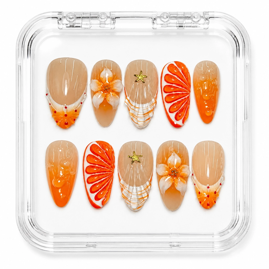 Press-on Nails Wholesale $11.90 Tropical Bliss by Yabe Vietnam