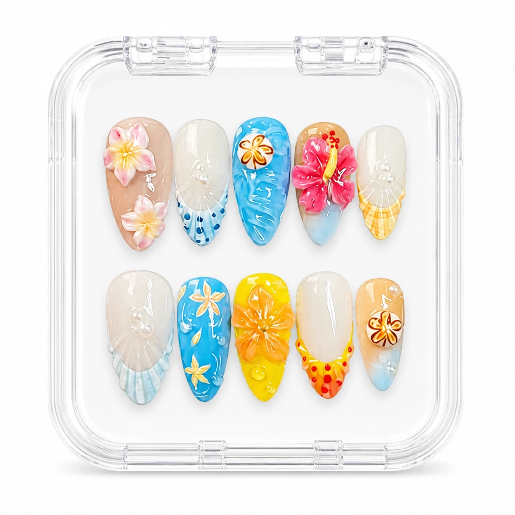 Press-on Nails Wholesale $11.90 Tropical Bliss by Yabe Vietnam