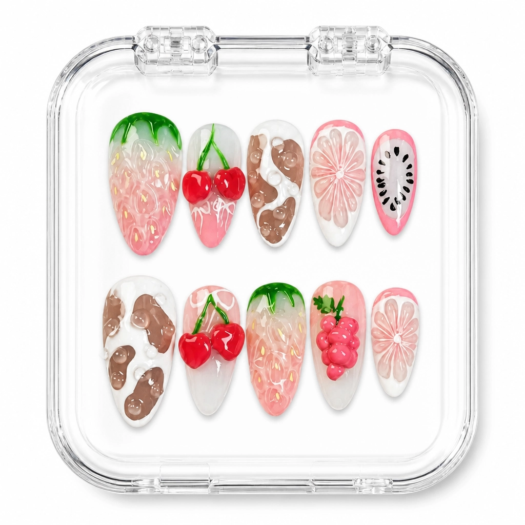 Press-on Nails Wholesale $11.90 Fruity Bliss by Yabe Vietnam