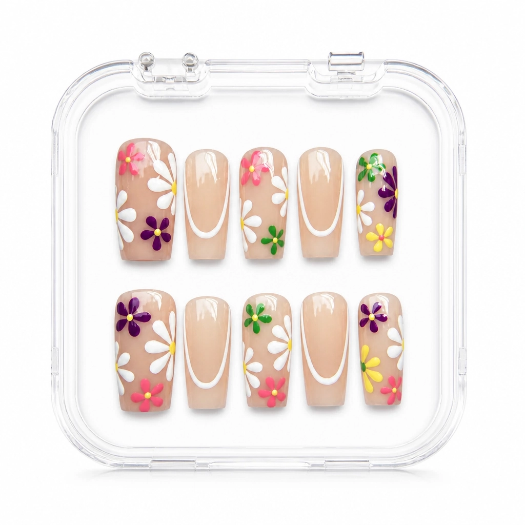 Press-on Nails Wholesale $11.90 Daisy Dreamscape by Yabe Vietnam