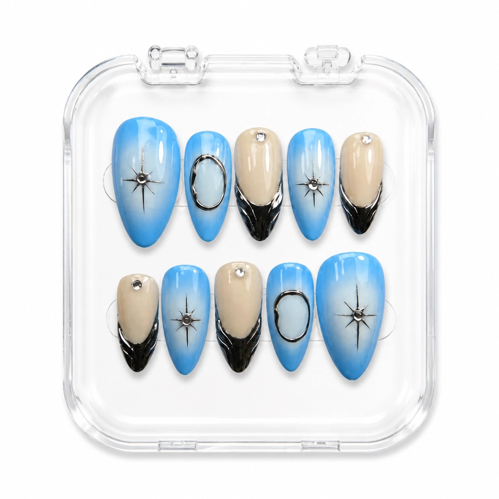 Press-on Nails Wholesale $11.90 Celestial Radiance by Yabe Vietnam