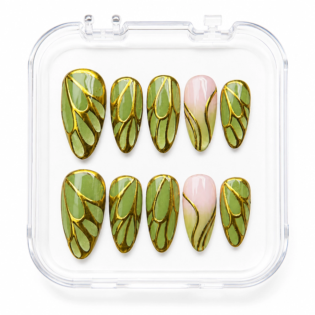 Press-on Nails Wholesale $11.90 Enchanted Wings by Yabe Vietnam