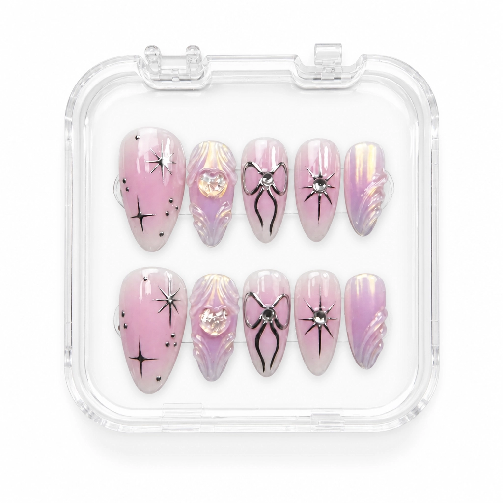 Press-on Nails Wholesale $11.90 Pearl Coquette by Yabe Vietnam