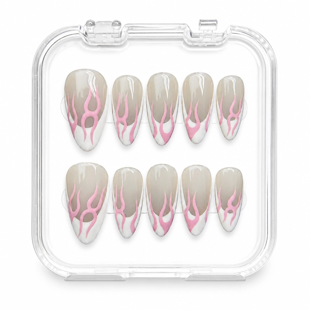 Press-on Nails Wholesale $11.90 Flame Tip Chic by Yabe Vietnam