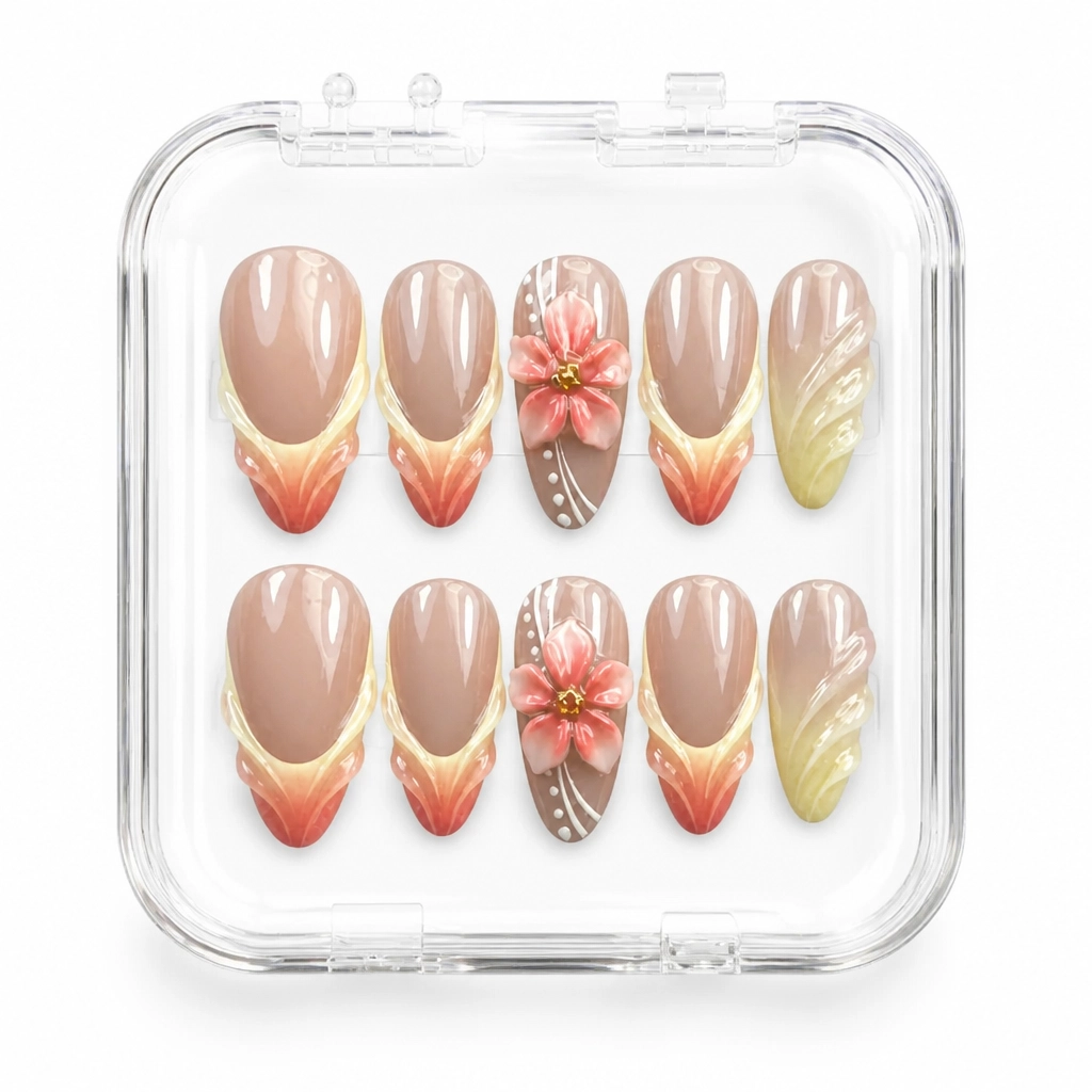 Press-on Nails Wholesale $11.90 Blush Petal Dream by Yabe Vietnam