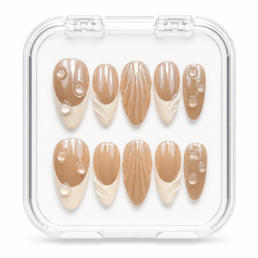Press-on Nails Wholesale $11.90 Pearl Droplet by Yabe Vietnam