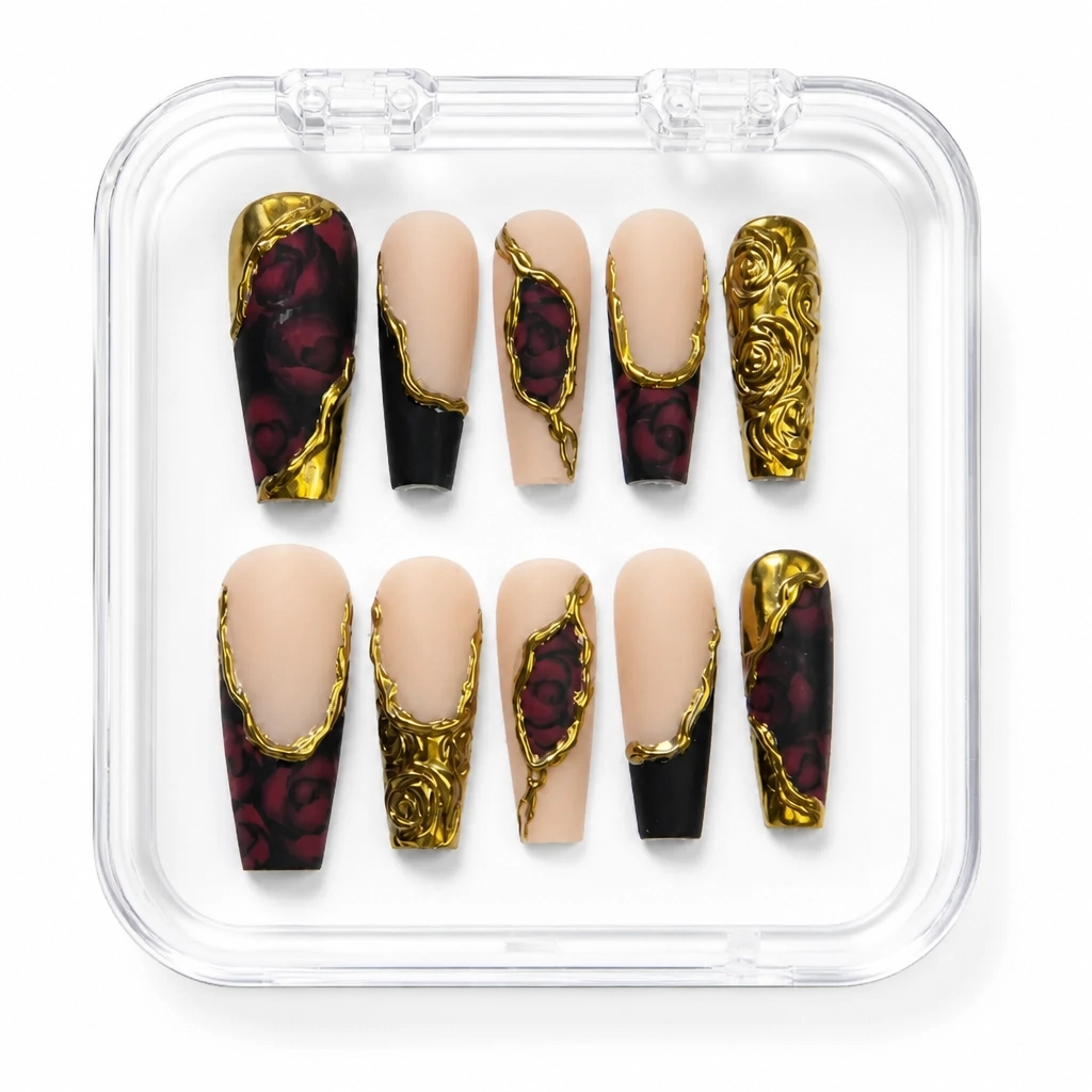 Press-on Nails Wholesale $11.90 Gothic Rose Gold by Yabe Vietnam