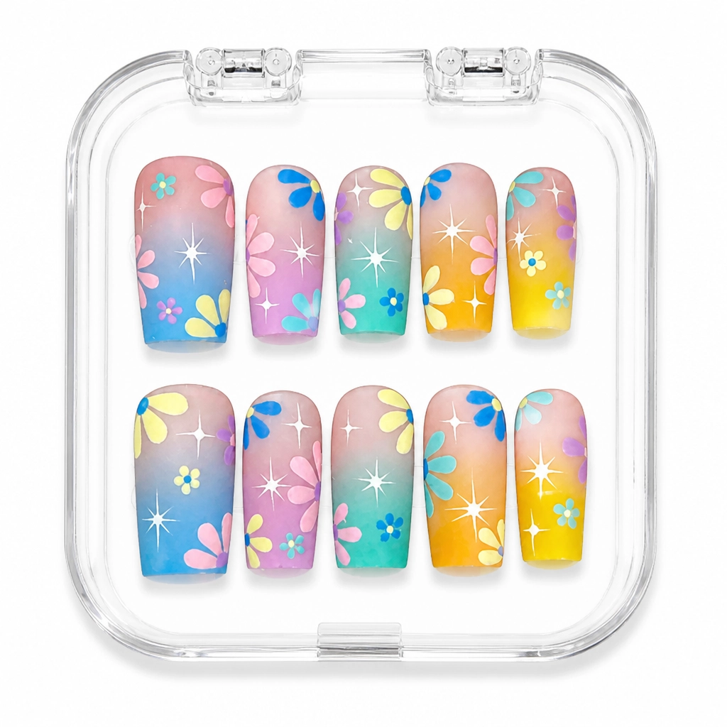 Press-on Nails Wholesale $11.90 Pastel Bloom by Yabe Vietnam