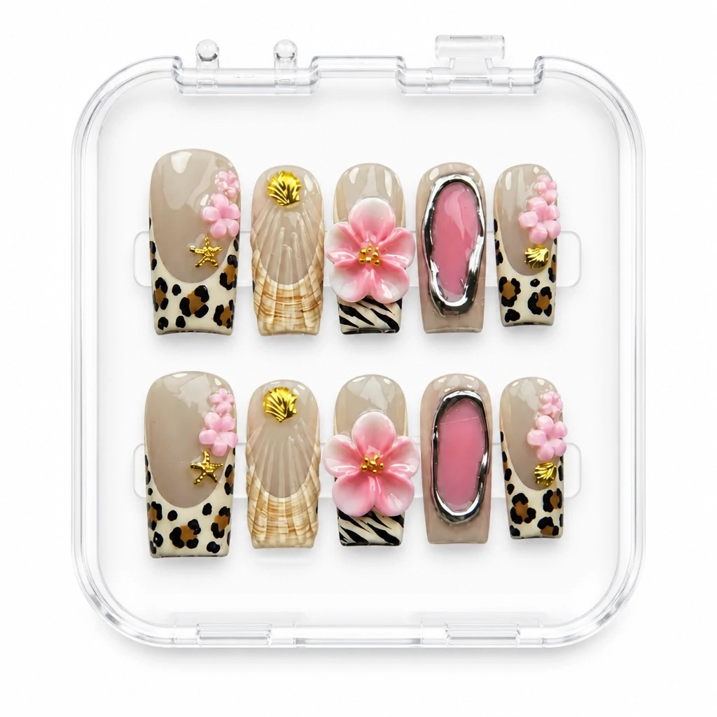 Press-on Nails Wholesale $11.90 Tropical Elegance by Yabe Vietnam