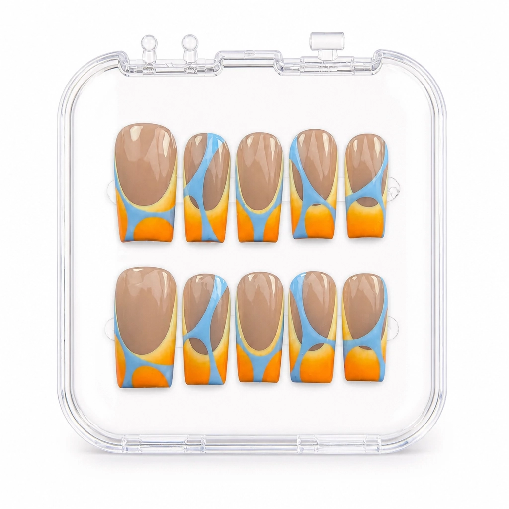 Press-on Nails Wholesale $11.90 Abstract Harmony by Yabe Vietnam