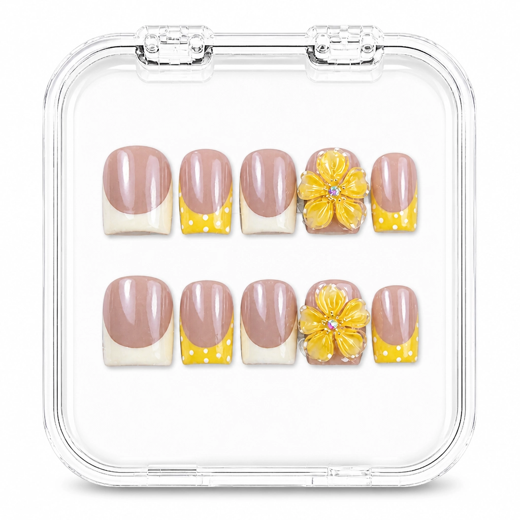 Press-on Nails Wholesale $11.90 Sunny Blossom by Yabe Vietnam