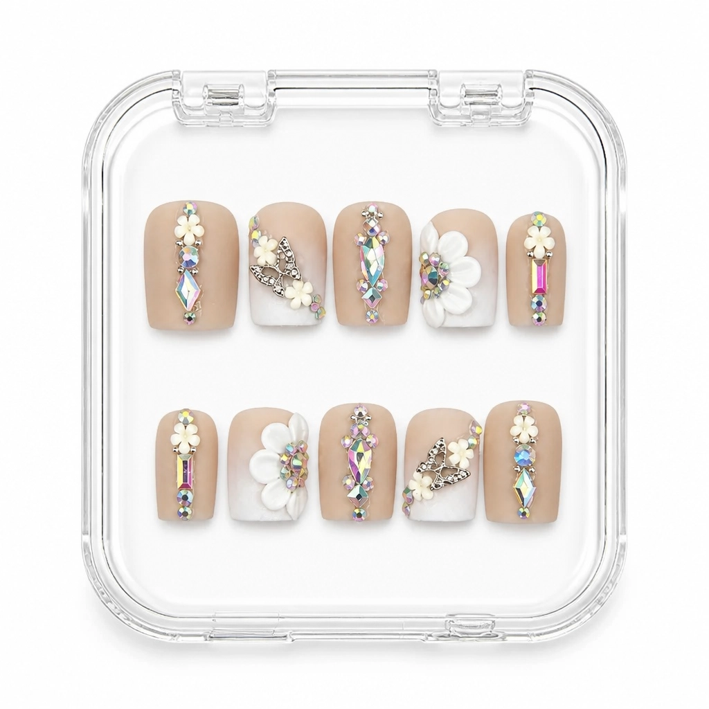 Press-on Nails Wholesale $11.90 Butterfly Whisper by Yabe Vietnam