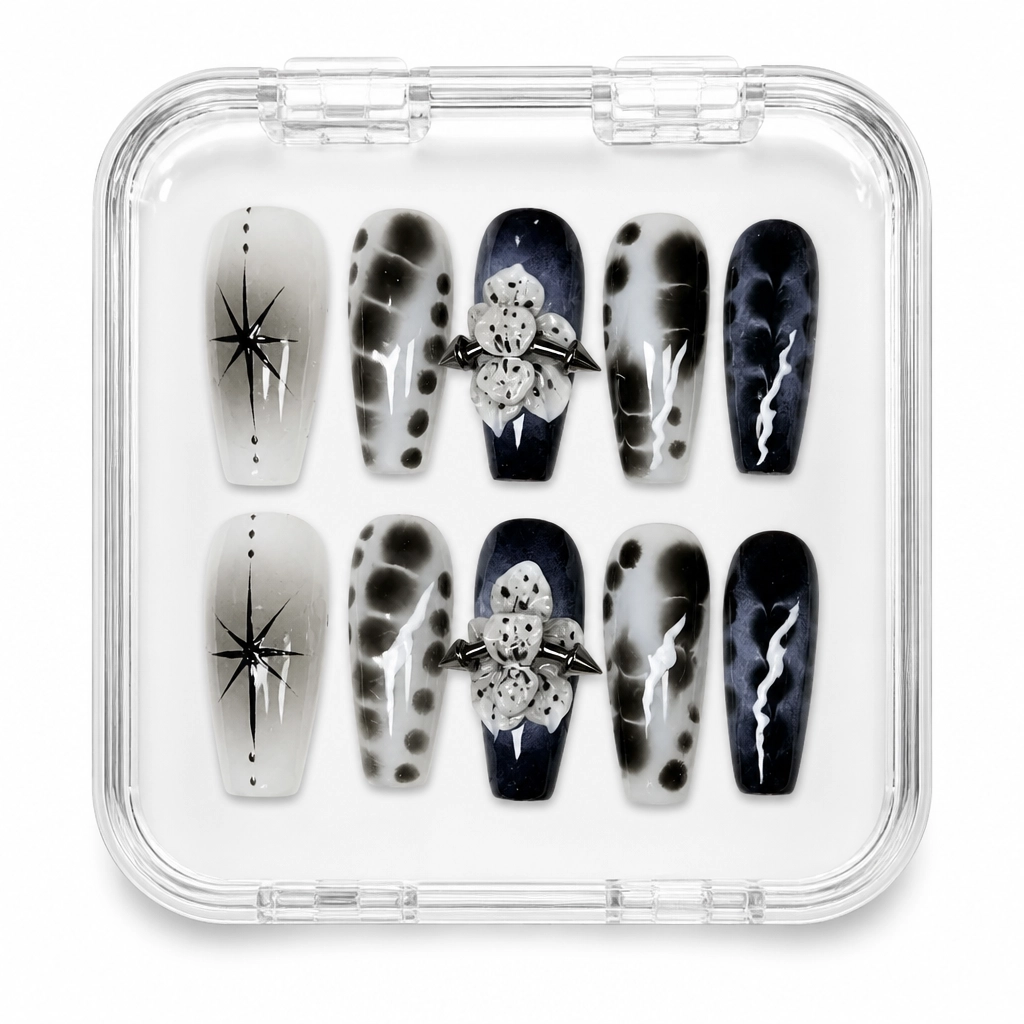 Press-on Nails Wholesale $11.90 Orchid Elegance by Yabe Vietnam