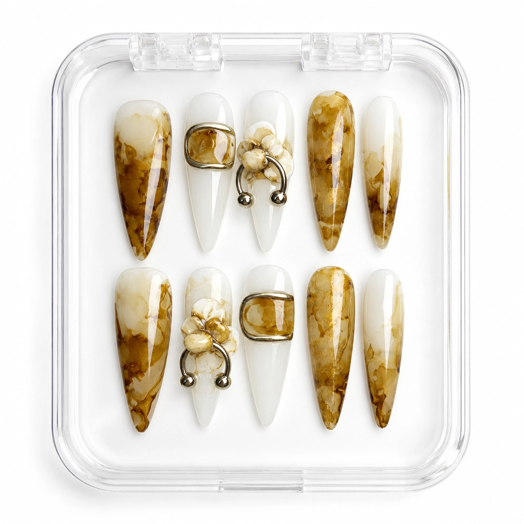 Press-on Nails Wholesale $11.90 Amphora Elegance by Yabe Vietnam