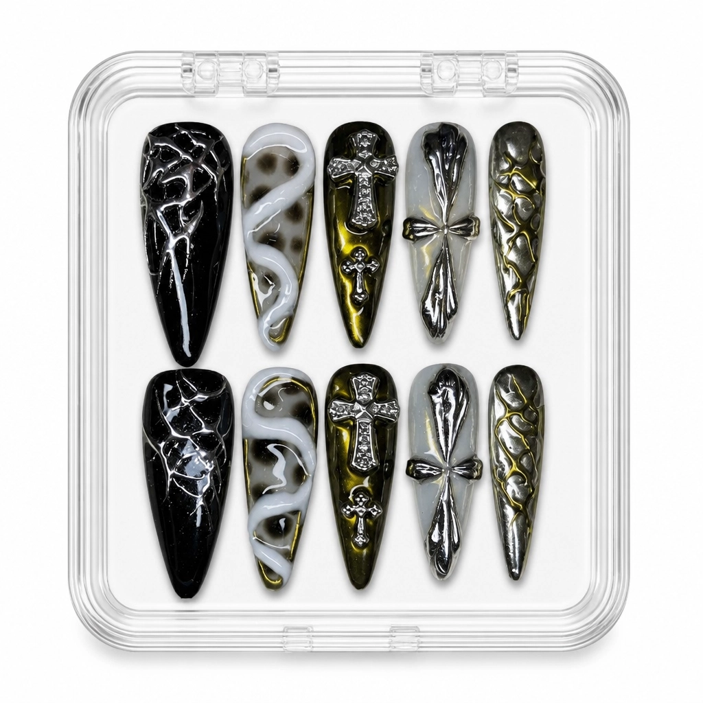 Press-on Nails Wholesale $11.90 Gothic Allure by Yabe Vietnam