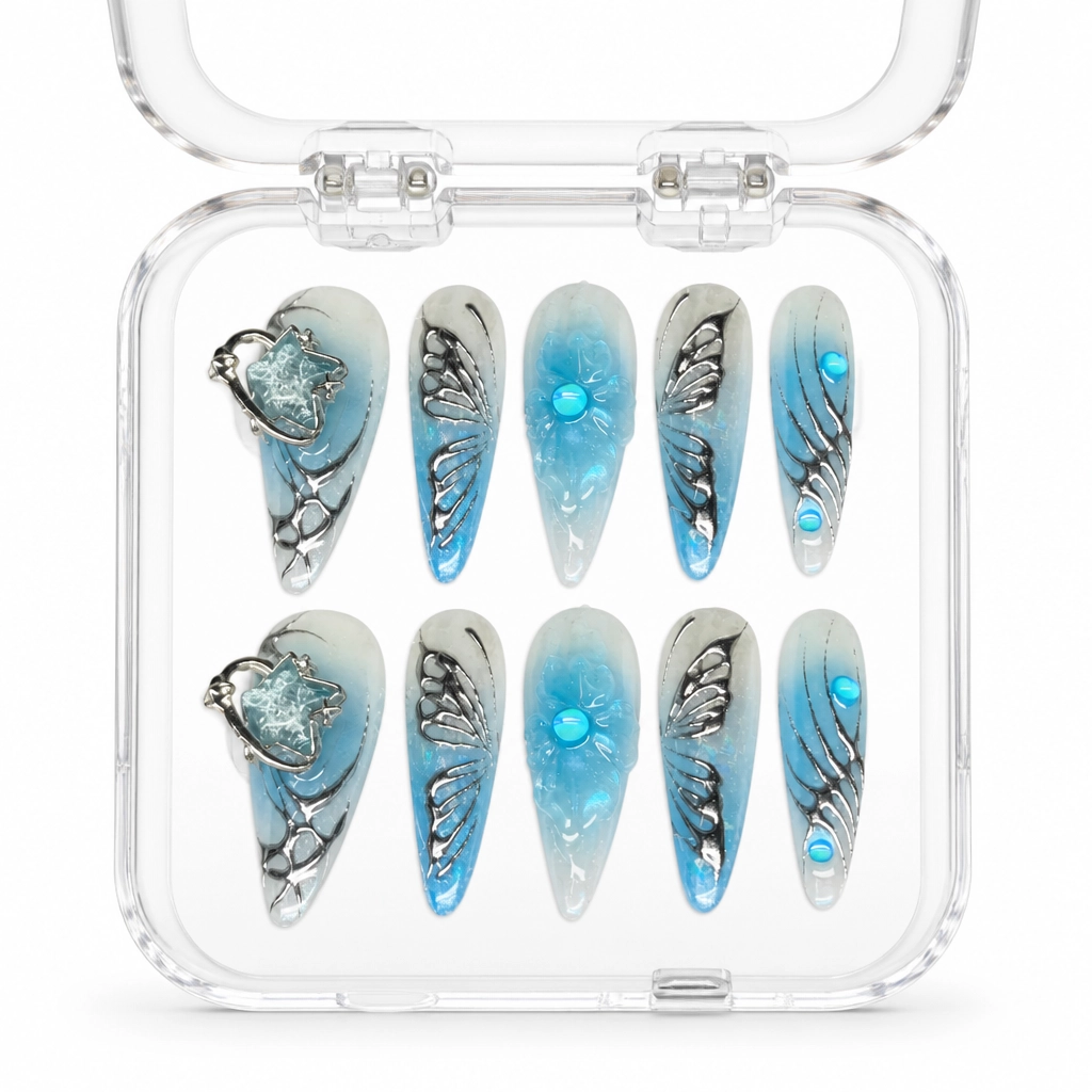 Press-on Nails Wholesale $11.90 Oceanic Nymph by Yabe Vietnam