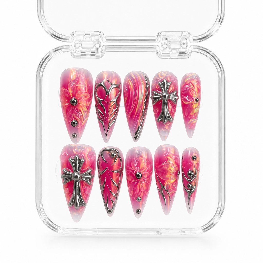 Press-on Nails Wholesale $11.90 Gothic Bloom by Yabe Vietnam