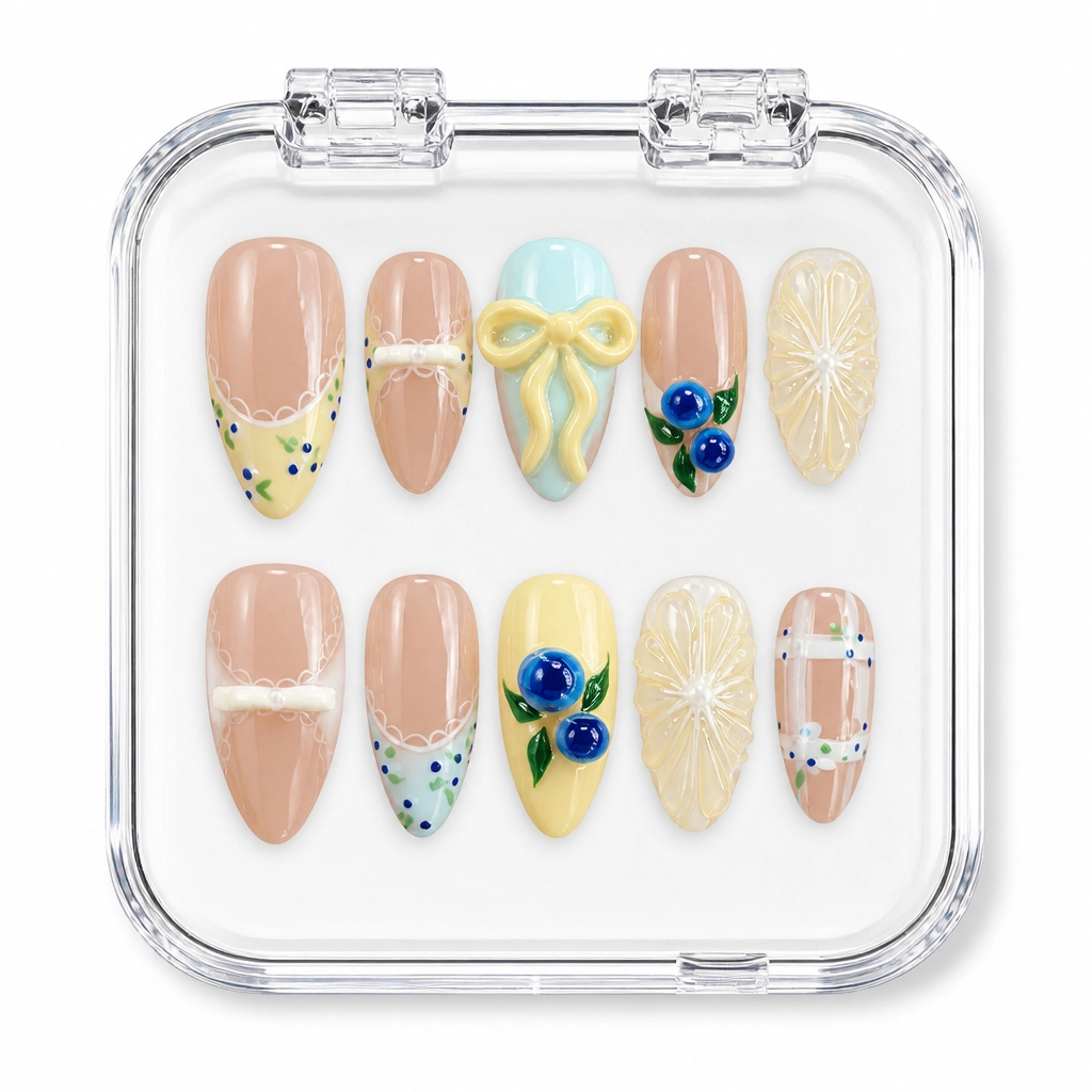 Press-on Nails Wholesale $11.90 Blueberry Bliss by Yabe Vietnam