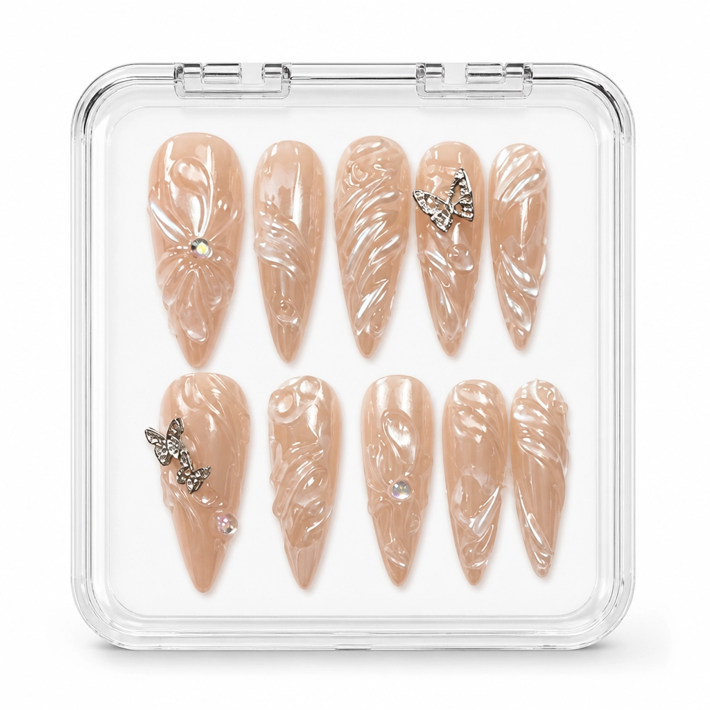 Press-on Nails Wholesale $11.90 Liquid Amber Luxe by Yabe Vietnam
