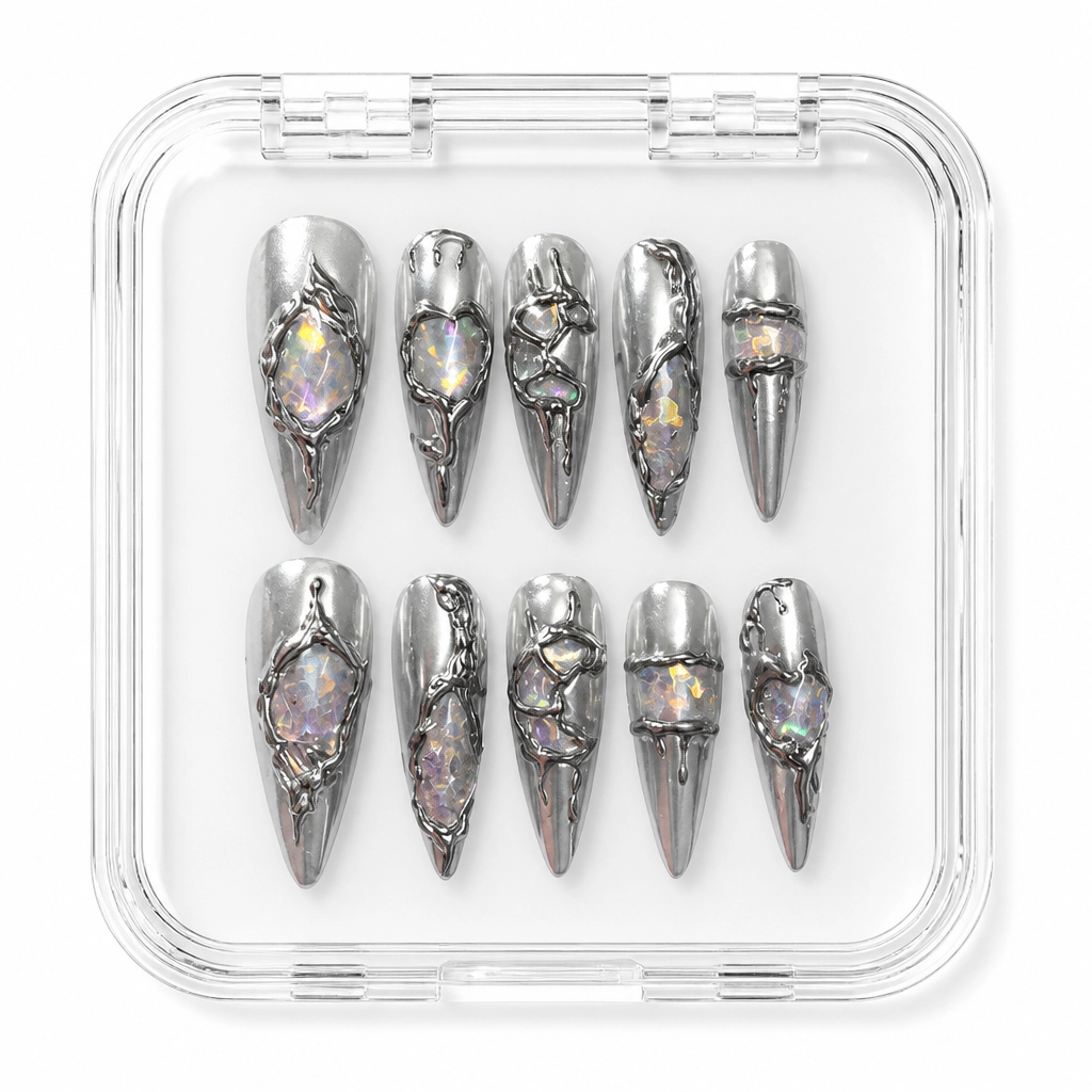 Press-on Nails Wholesale $11.90 Crystalline Stiletto by Yabe Vietnam