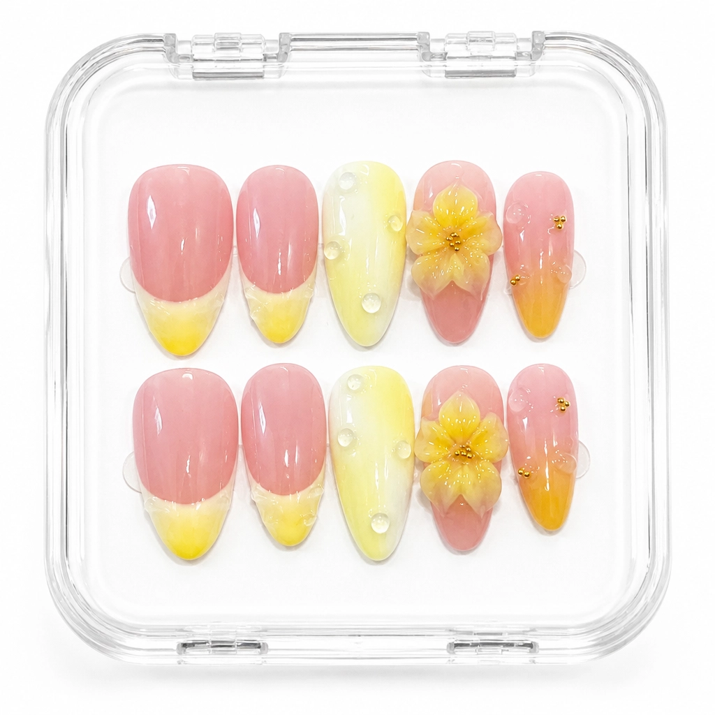 Press-on Nails Wholesale $11.90 Honey Blossom by Yabe Vietnam