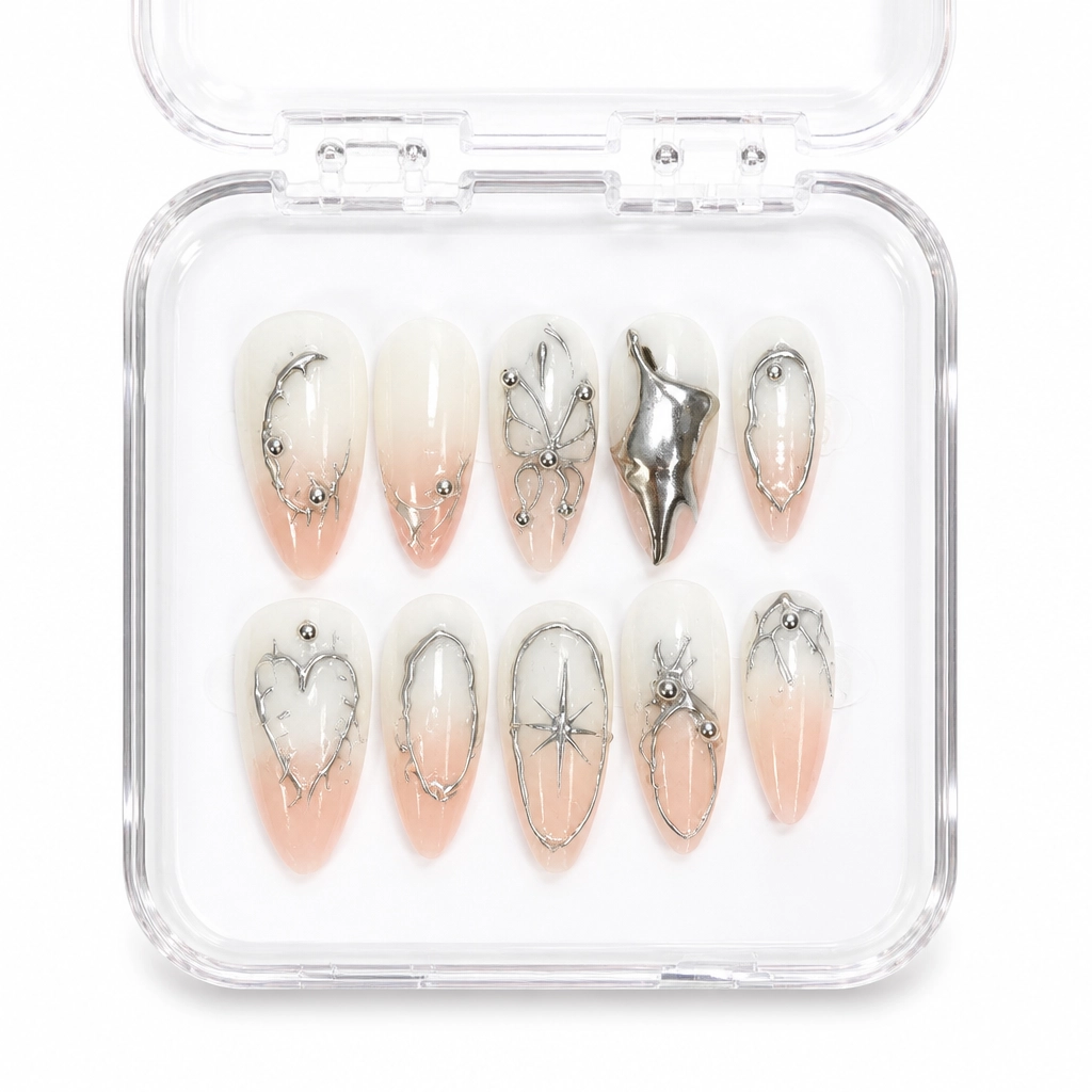 Press-on Nails Wholesale $11.90 Champagne Dreams by Yabe Vietnam