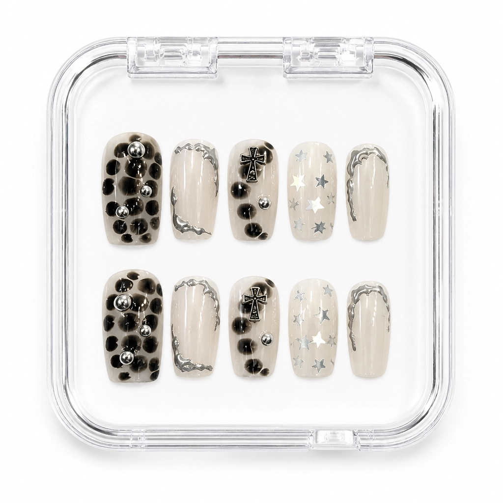 Press-on Nails Wholesale $11.90 Stellar Obsidian by Yabe Vietnam