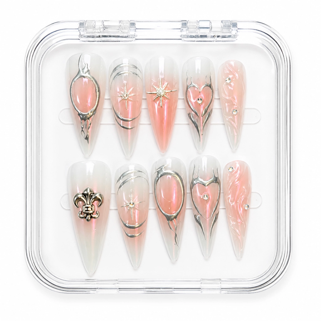Press-on Nails Wholesale $11.90 Crimson Elegance by Yabe Vietnam