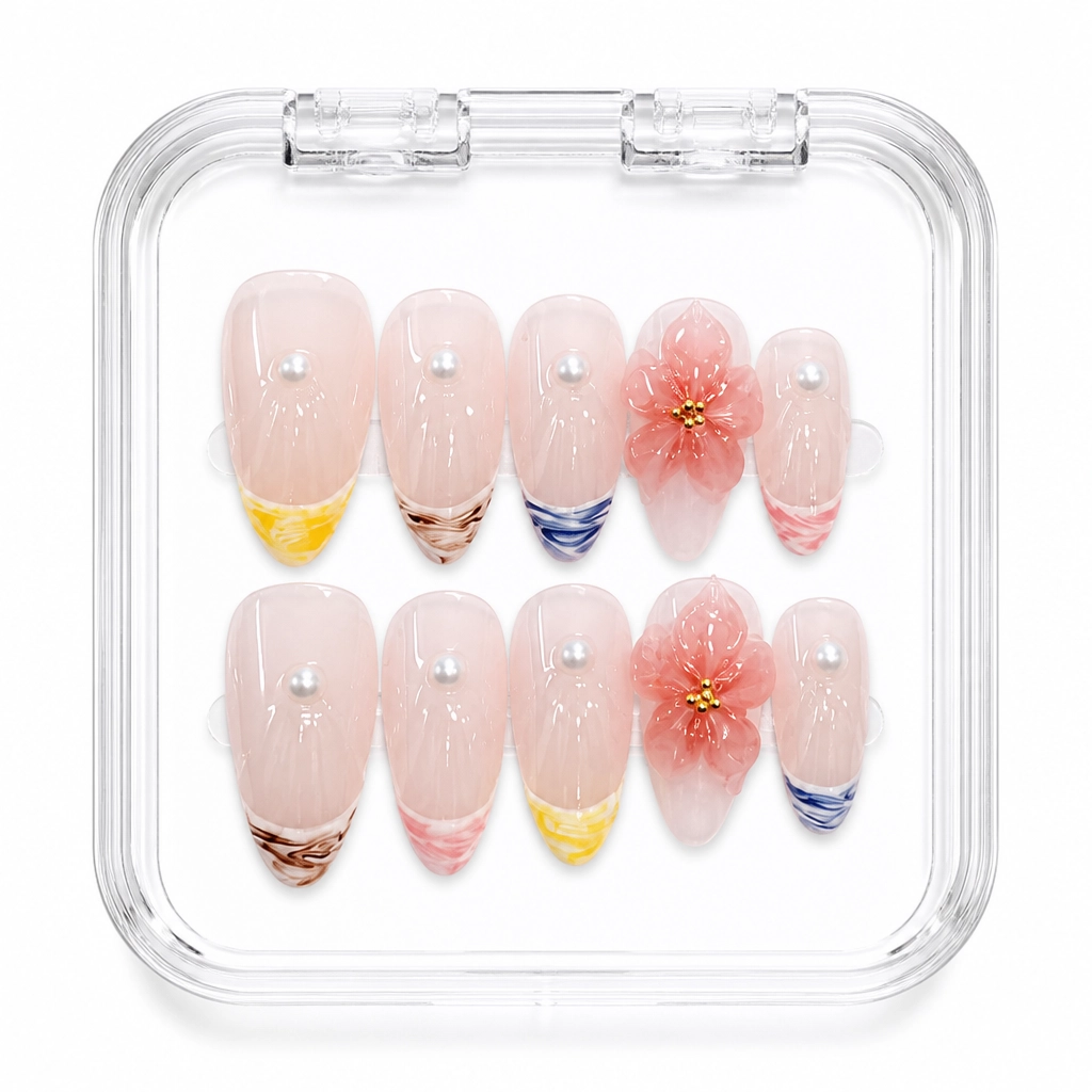 Press-on Nails Wholesale $11.90 Blossom Whisper by Yabe Vietnam