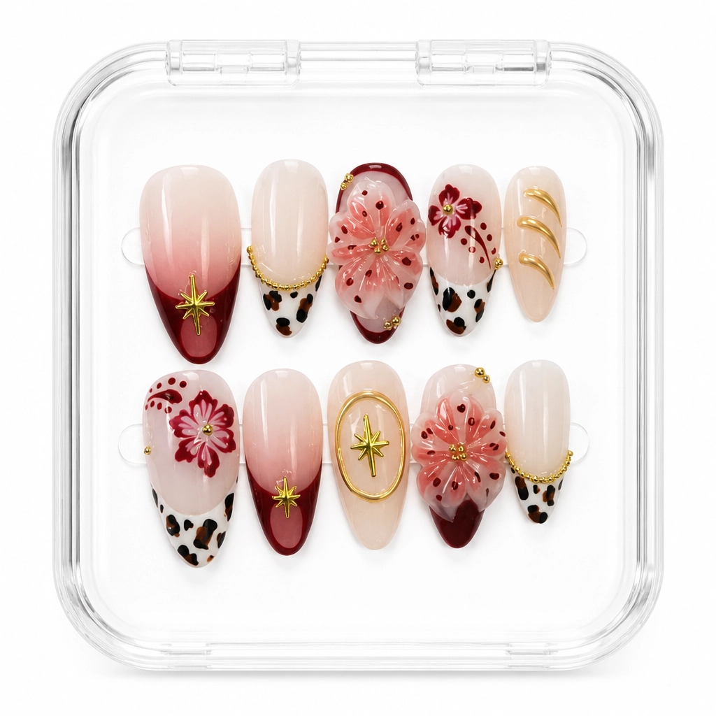 Press-on Nails Wholesale $11.90 Sakura Luxe by Yabe Vietnam