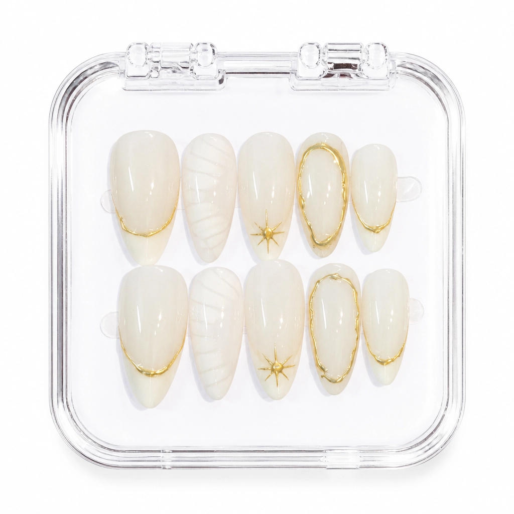 Press-on Nails Wholesale $11.90 Ethereal Gold by Yabe Vietnam