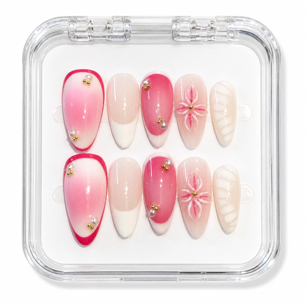 Press-on Nails Wholesale $11.90 Bowtiful Gradient by Yabe Vietnam