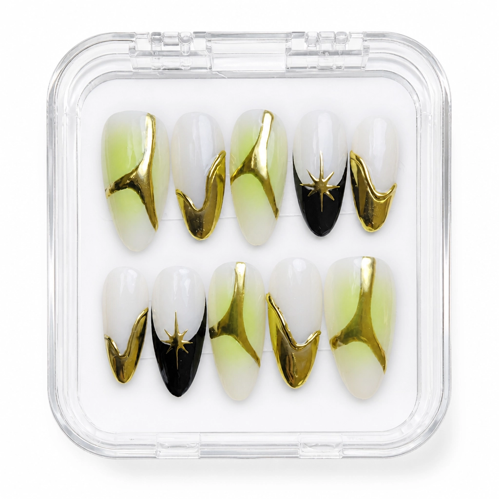 Press-on Nails Wholesale $11.90 Lime Luxe by Yabe Vietnam