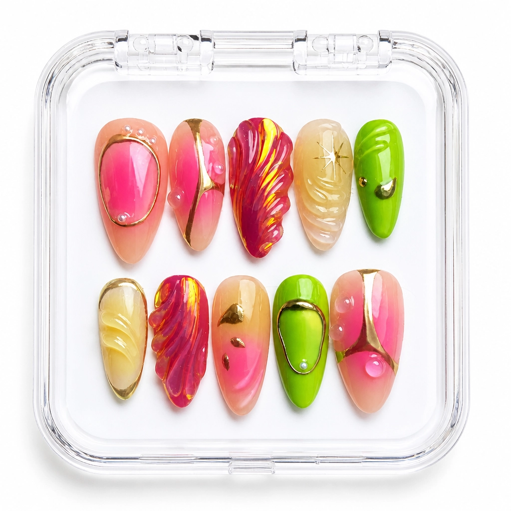 Press-on Nails Wholesale $11.90 Sunset Mirage by Yabe Vietnam