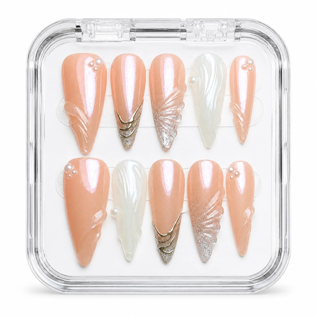 Press-on Nails Wholesale $11.90 Shimmer Elegance by Yabe Vietnam