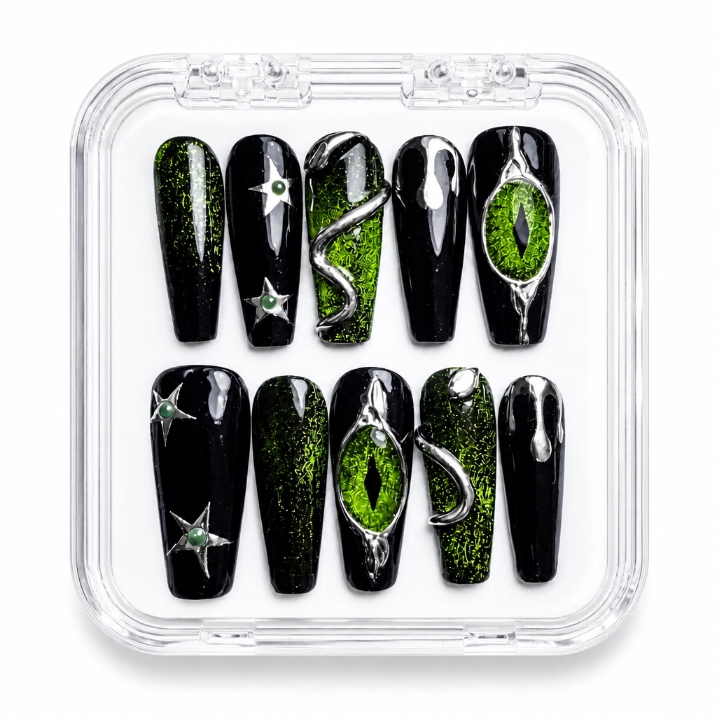 Press-on Nails Wholesale $11.90 Neon Mystique by Yabe Vietnam