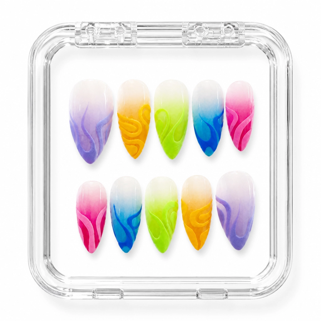 Press-on Nails Wholesale $11.90 Prismatic Ombre by Yabe Vietnam