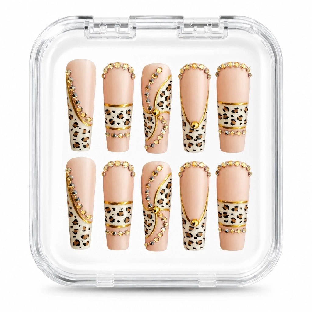 Press-on Nails Wholesale $11.90 Leopard Luxe by Yabe Vietnam