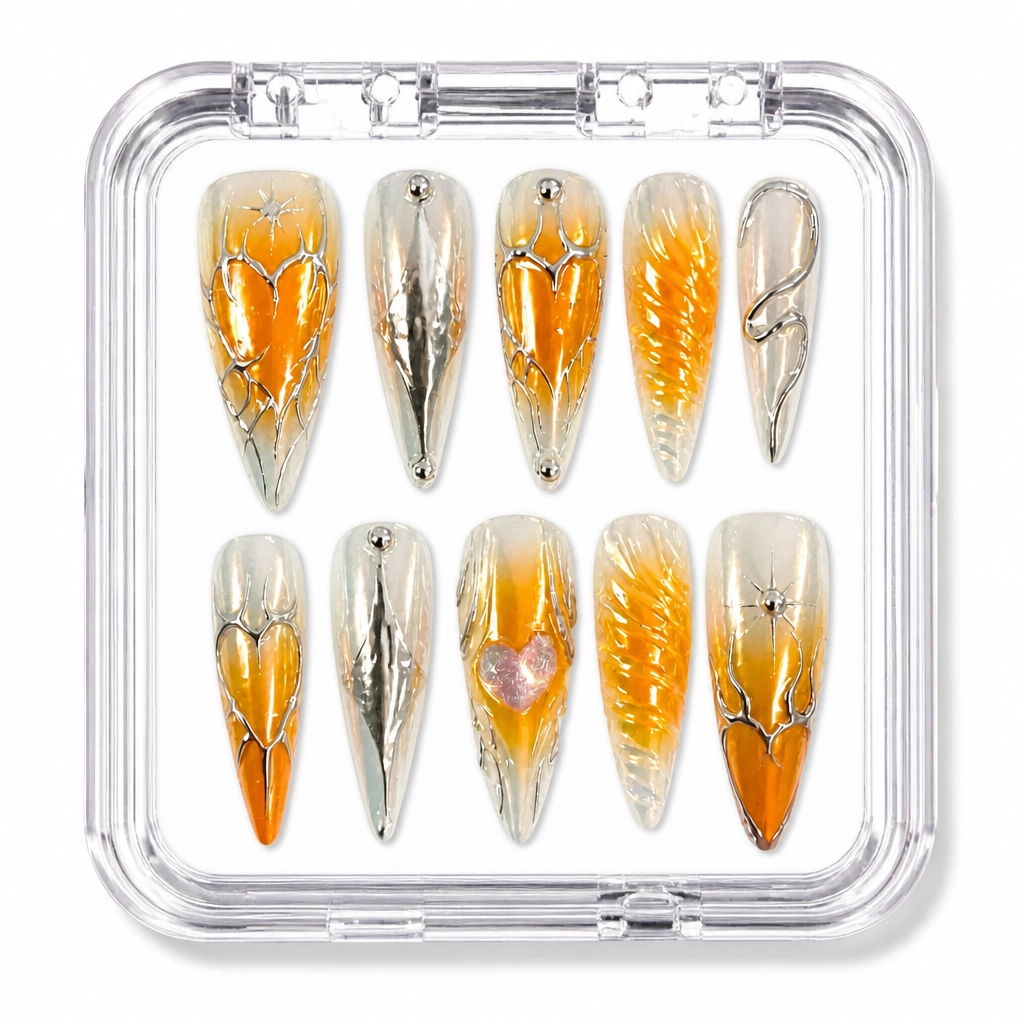 Press-on Nails Wholesale $11.90 Amber Luxe Stiletto by Yabe Vietnam