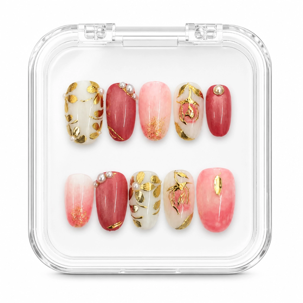 Press-on Nails Wholesale $11.90 Crimson Luxe by Yabe Vietnam